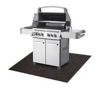 Tapis de protection pour barbecue GIN 7053 pour la terrasse extérieur - marron 80x150 cm