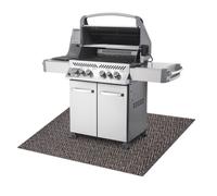 Tapis de protection pour barbecue MAGNUS 1951 pour terrasse extérieur - beige 120x200 cm