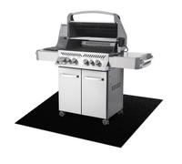 Tapis de protection pour barbecue TRIUMPH 990 pour terrasse extérieur - noir 100x200 cm