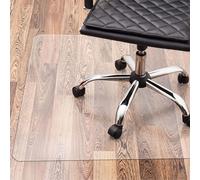 Tapis de protection pour chaise de bureau Relaxdays, 120 x 150 cm, sous-tapis en PVC pour sol stratifié, parquet, carrelage, antidérapant, transparent