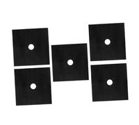 Tapis de Protection pour Gazinière Ptfe Noir 5 Pièces, Découpable | Facile à Nettoyer et Réutilisable, pour Gazinière et Cuisinière à Gaz, Ensemble Pratique de 5 Pièces
