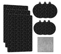 Tapis de protection pour plaque de cuisson à induction, antidérapant, lot de 9 pièces avec une serviette