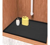 Tapis de protection silicone sous évier - 55 x 71 cm - Bac anti-fuite avec rebord - Imperméable