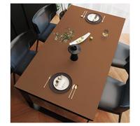 Tapis de Protection Table en Simili Cuir, Nappe Anti Tache en Cuir, Imperméable, Antidérapante, Grande Taille Nappe de Table à Manger, Nappe pour Table Basse de Salon, Facile à Nettoyer(60×60cm,Brown)