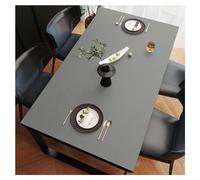 Tapis de Protection Table en Simili Cuir, Nappe Anti Tache en Cuir, Imperméable, Antidérapante, Grande Taille Nappe de Table à Manger, Nappe pour Table Basse de Salon, Facile à Nettoyer(60×120cm,Grey)