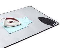 Tapis de repassage argenté 120 x 70 cm, rembourrage en mousse de 5 mm, repassage à la vapeur