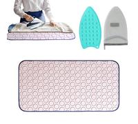 Tapis de Repassage, Tapis Portable, Housse de matelassage avec 60 x 120 cm, Couverture de pressage pour projets de, Entretien des vêtements, Emballage de Voyage, Rangement de dortoir