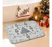 Tapis de salle de bain Casse-noisette sur le thème de Noël 40,6 x 61 cm | Imprimé danseuse de ballet, tapis de sol de salle de bain, motifs cygnes, décoration de maison de vacances