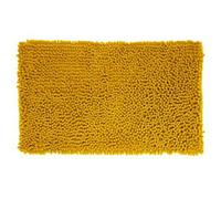 Tapis de salle de bain chenille ocre - 50x80 cm - Jaune