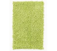 Tapis de salle de bain Fait main SPAGHETTI Vert 50x80 en coton