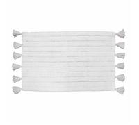 Douceur d'Intérieur Tapis de bain Minatis (50 x 80 cm) Coton jacquard tufté Blanc