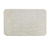 Tapis de salle de bain Pebbles - Mémoire de forme - Beige