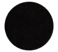 Tapis de salle de bain SANTA cercle plaine antidérapant doux - noir cercle 100 cm