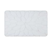 Tapis de salle de bain SUPREME STONES des pierres antidérapant doux - blanc 50x80 cm