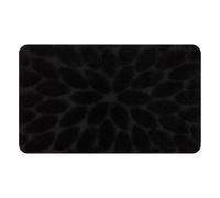 Tapis de salle de bain SUPREME STONES des pierres antidérapant doux - noir 50x80 cm