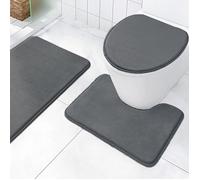 Tapis de salle de bain, tapis de sol absorbants, tapis d'entrée doux, ensemble de 3 pièces (40 x 50 cm + 40 x 60 cm + 38 x 42 cm)