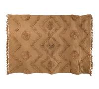 Tapis de salon 120x170 cm FAUCON motif tufté rouge terracotta