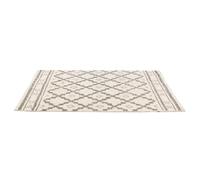 Tapis de salon 120x170 cm MARMELADE motif losange beige