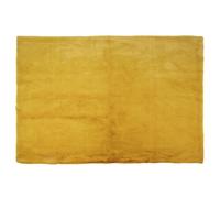 Tapis de salon 120x170 cm POLAR imitation fourrure jaune moutarde
