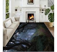 Tapis De Salon 140 x 200 cm Forêt Gothique Arbres Anciens Tapis De Couloir, Photographie Paillasson Antidérapant Moquette Lavable Intérieur pour Atelier D’Art