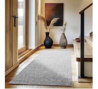 Tapis de salon - CARPETTEX - Modèle Gris clair - 60 x 100 cm - 100% Polypropylène - Facile à entretenir
