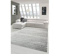 Tapis de salon design et contemporain Tapis court Uni Gris Größe 160x230 cm
