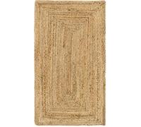 Tapis de salon et chambre HAMID - Tapis Jute Alhambra - 100% Fibre de Jute Naturelle - Tissé à la Main - Tapis 60 x 110 cm