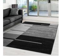Tapis de salon moderne CARPETTEX - Gris - 200 x 290 cm - Poil court et doux