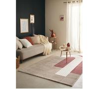 Tapis de salon motif géométrique - NAZAR RUGS - 200x290 cm - Memphis - Rouge