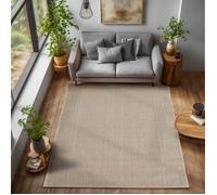 Tapis de salon - NAZAR RUGS - MORELIA - Beige - Effet bou 120 cm