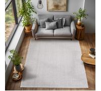 Tapis de salon - NAZAR RUGS - MORELIA - Silver - 60x100 cm - Effet bouclé - Moderne