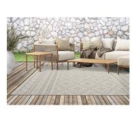 Tapis de Salon ou Terrasse - THE CARPET - Ottowa - Beige - 200x280 cm - Résistant UV