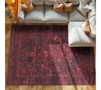 Tapis de Salon - SIMPEX - Vintage Orient - Lavable - Antidérapant - 160 x 230 cm - Rouge