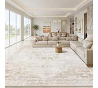 Tapis de salon, tapis de chambre extra large, tapis à poils courts à motif semi-circulaire 3D, tapis à anneaux de Noël - antidérapant, lavable, épais et résistant, pour salon, chambre, bureau Design u