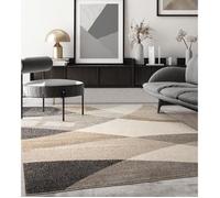 Tapis de salon - THE CARPET - PEARL - Moderne - Motif vagues - Beige 200x280