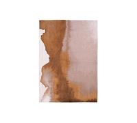 Tapis de salon tissé plat Lagoon - Meditation Collection - Chestnut - 170 x 240 cm - Design inspiré des taches d'encre, teintes chaudes et naturelles