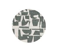 Tapis de salon tissé plat Papercut - Craft Collection - Sea Spray - 200 x 280 cm - Design Moderne Bauhaus avec Formes Déconstruites, Tangram,