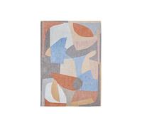 Tapis de salon tissé plat Shapes - Gallery Collection - Secret - 170 x 240 cm - Design texturé, formes abstraites entrelacées, couleurs dynamiques