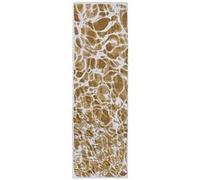 Tapis de salon tissé plat Swim - Meditation Collection - Saffron - 80 x 250 cm - Design cyanotype inspiré de la fluidité de l'eau, reflets brillants,