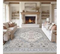 Tapis de salon - Unbrand - 4060 cm - Bleu - Imitation cachemire - Lavable - Rétro - Grande surface - Anti-salissure