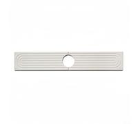 Tapis de séchage pour évier fabriqué en diatomite 39 x 10 cm minimise l'accumulation d'eau autour de la base du robinet (blanc)