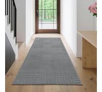 Tapis de sol - 80 x 200 cm - Caoutchouc - Design moderne - Antidérapant - Lavable en machine