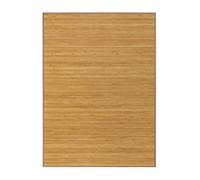 Tapis de sol antidérapant - JUANIO - 200x140 cm - Bambou 2.2 mm - Rayures naturel - Antidérapant