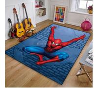 Tapis de sol antidérapant Spiderman - Marvel - NVY-4607 - Taille 120x180cm - Motifs variés - Style Moderne