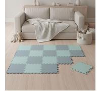 Tapis de Sol Bébé - 30x30 cm Dalles en Mousse EVA - Carrés Puzzle Enfant - 18 Pièces