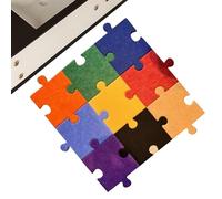 Tapis de sol composite - 12 pièces 3D arc-en- tapis de jeu en feutre pour bébé | Décoration murale créative pour chambre à coucher, chambre d'enfant, aire de jeux, salon