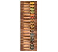 Tapis de sol cuisine - vidaXL - 60x180 cm - Lavable - Antidérapant - Imprimé cuillère