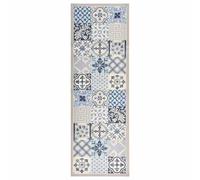 vidaXL Tapis de cuisine Mosaïque 60 x 180 cm lavable - dessus velours, dos latex