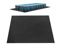 Tapis de sol de piscine - Tapis de protection carré épais de 150 x 150 cm, housse robuste avec rembourrage, tissu de protection anti-crevaison, pelouse, patio, station balnéaire pour plus de détails