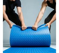 Tapis de Sol en Caoutchouc Antidérapant Robuste - Revêtement de Sol Lino en Rouleau Industriel à Pastilles pour Protection de sous Voitures, Garage et Salle de Sport(Blue 5mm,W 1 x L 1 M)